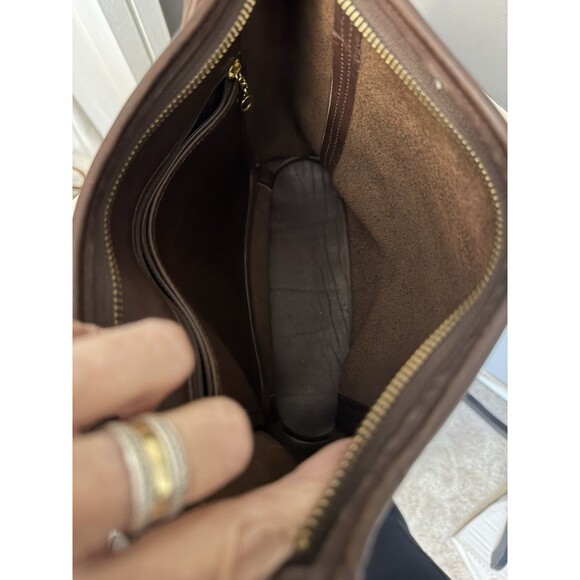 Coach 9816 Vintage Legacy Slim Duffle Brown Leather Crossbody Bucket Bag Medium - Picture 9 of 11